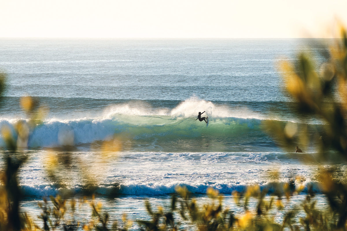 Grayson Hinrichs on the morning shred