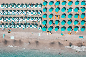 ombrello verde Amalfi Coast, Italy, Aquabumps