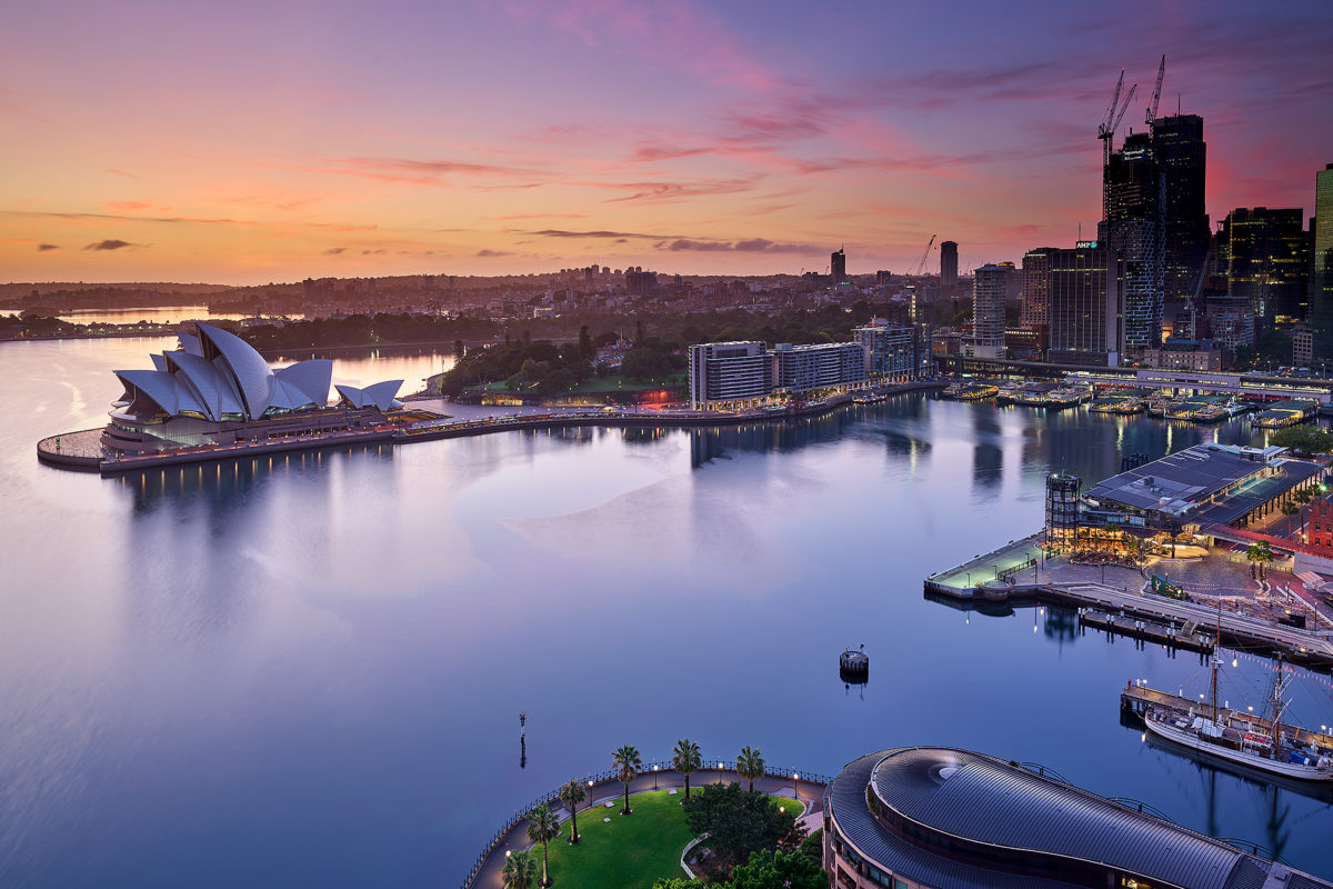 The view from Sydney Harbour Bridge