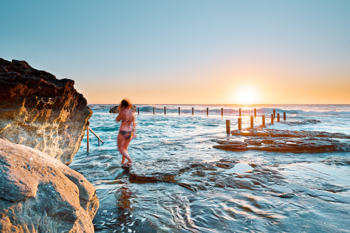 Mahon Pool, first light