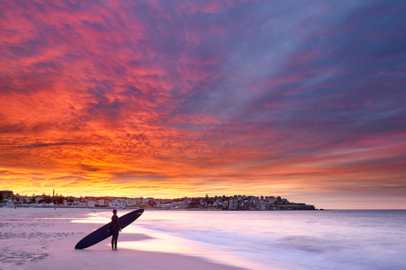 About as intense as the colours can get at Bondi. June 8, 2021 6:45am