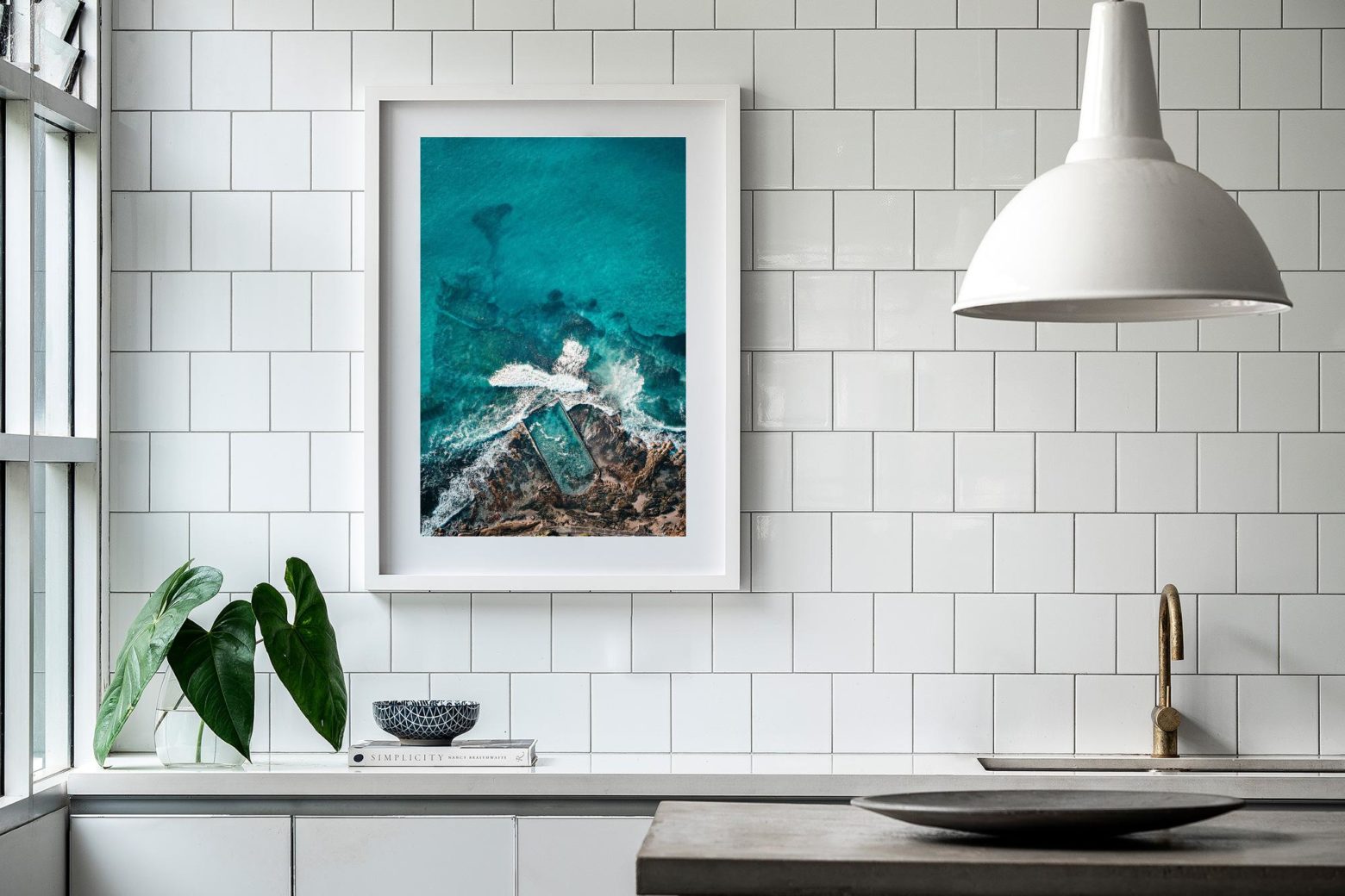 'North Cronulla Ocean Pool' in our White Shadow Box 70 x 95cm