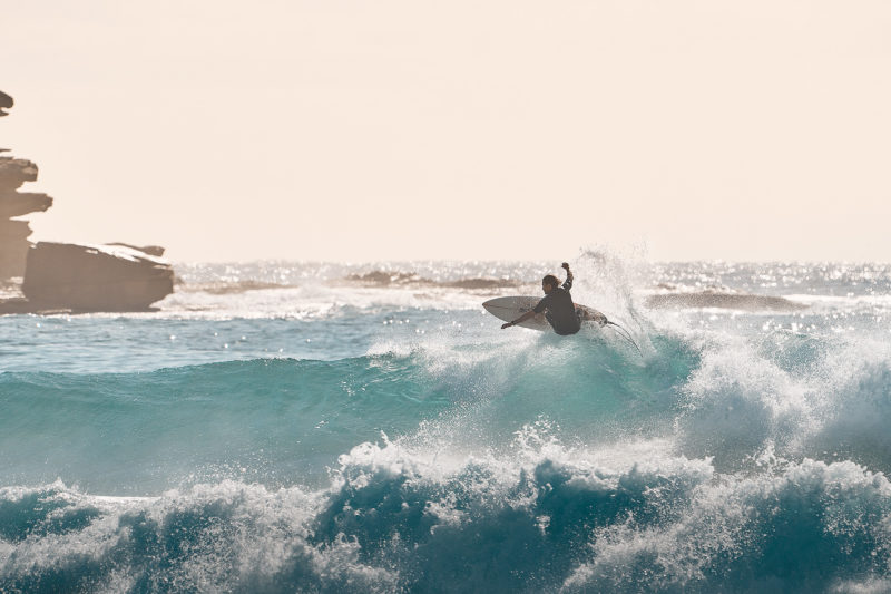 Bondi has some waves this morning, better without the full tide I reckon