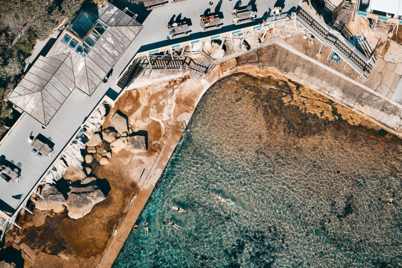 Wylie's Baths, Coogee from above