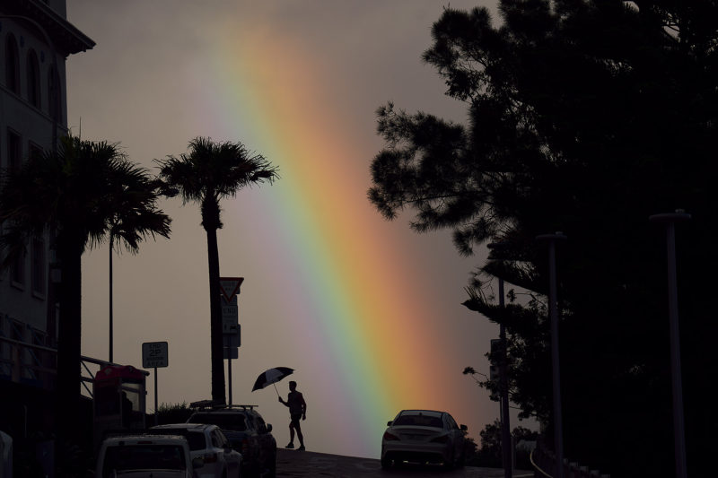 One of the many rainbows at Bondi today - 7am