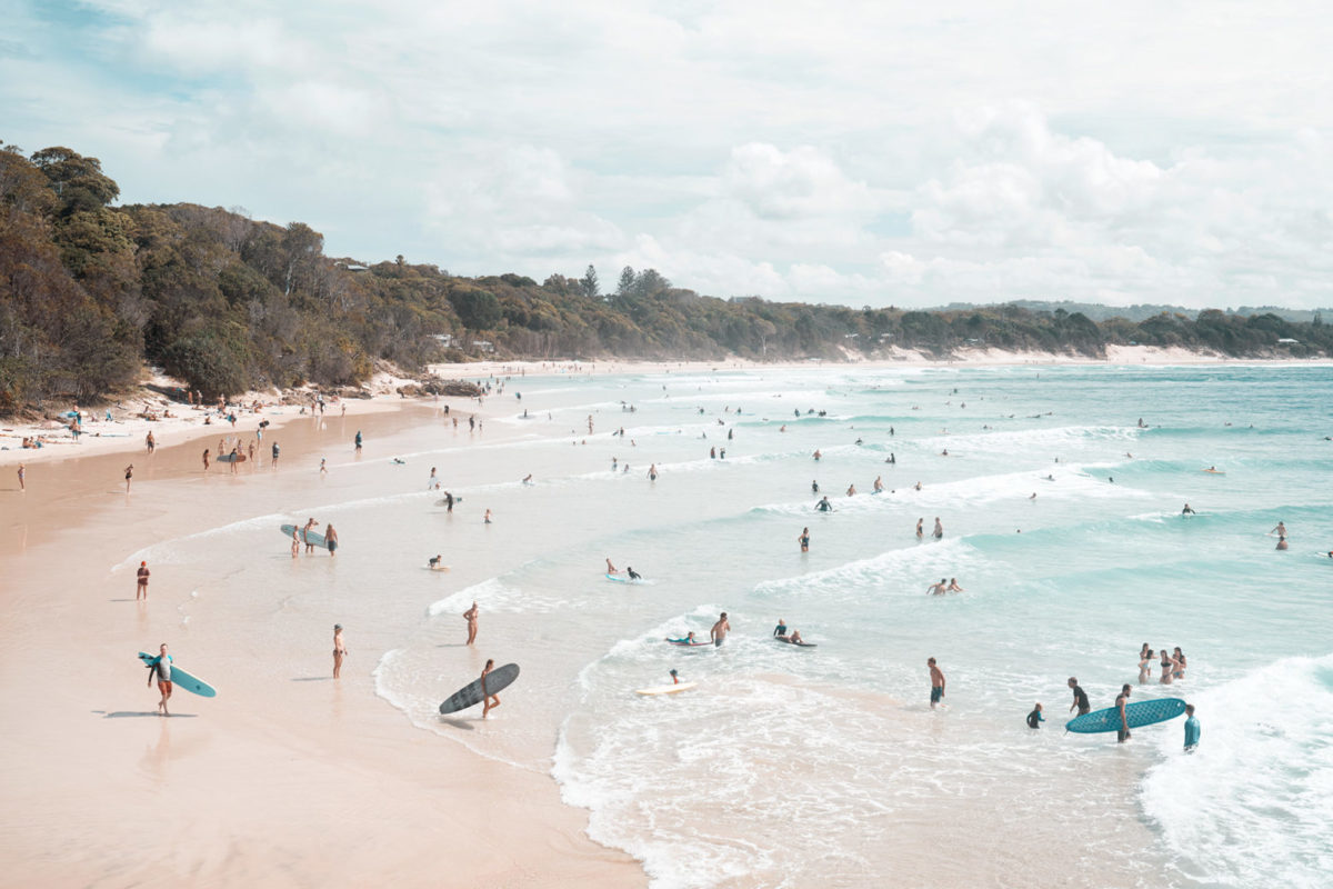 The Pass lines...Byron Bay