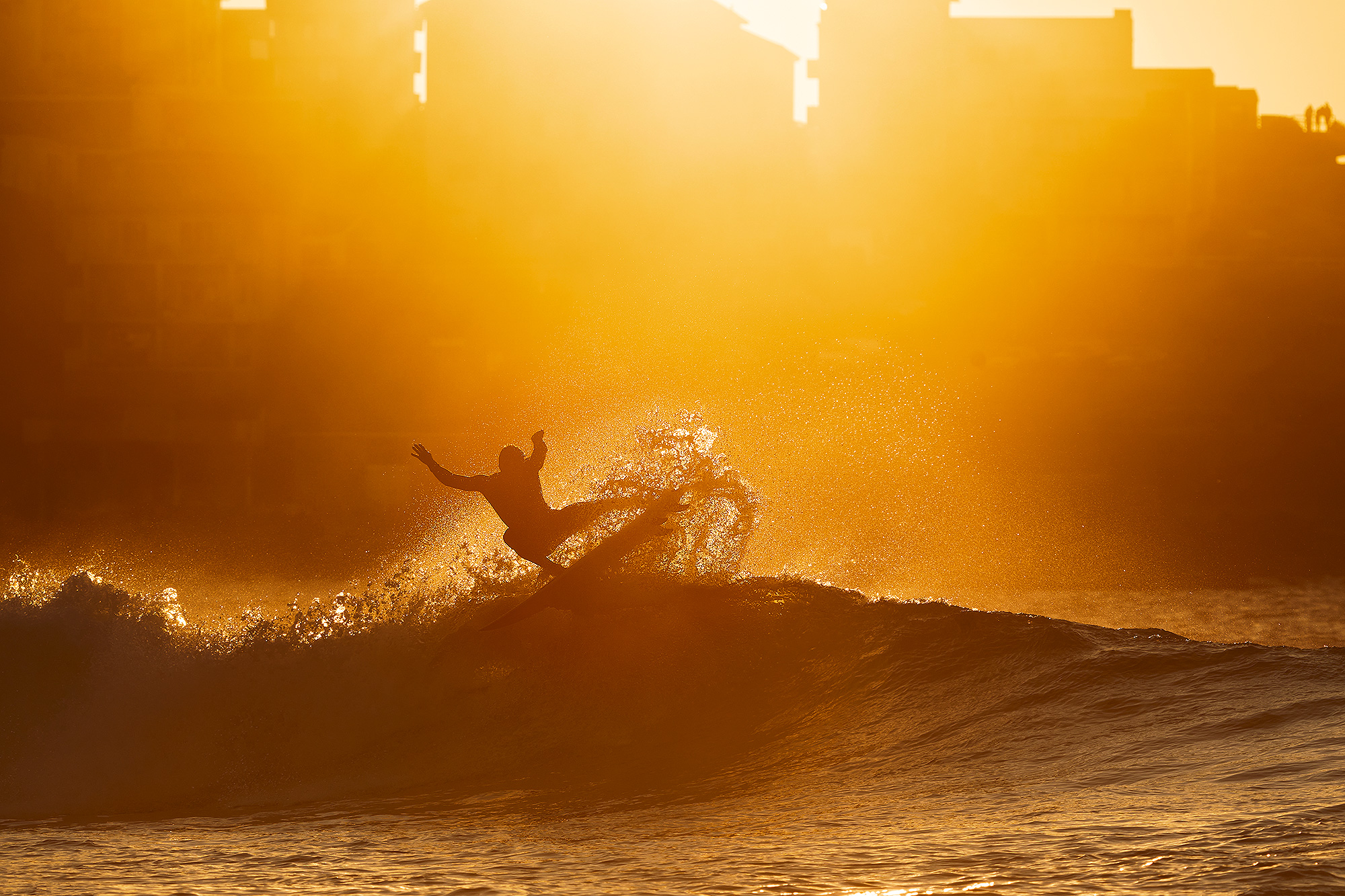 Me mate Kirk from Cronulla, blowing up in the right spot of light