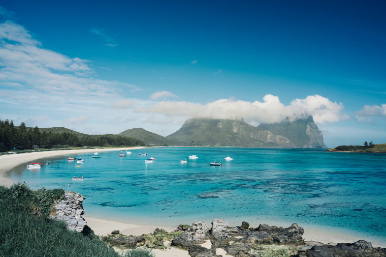 The lagoon at Lord Howe Island