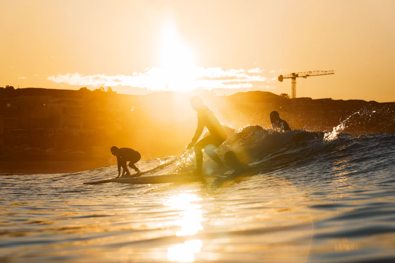 From big snow slopes to little aqua slopes, Bondi this morning 7am