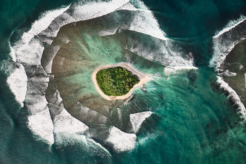 Islands of all sizes (and surrounded by surf)