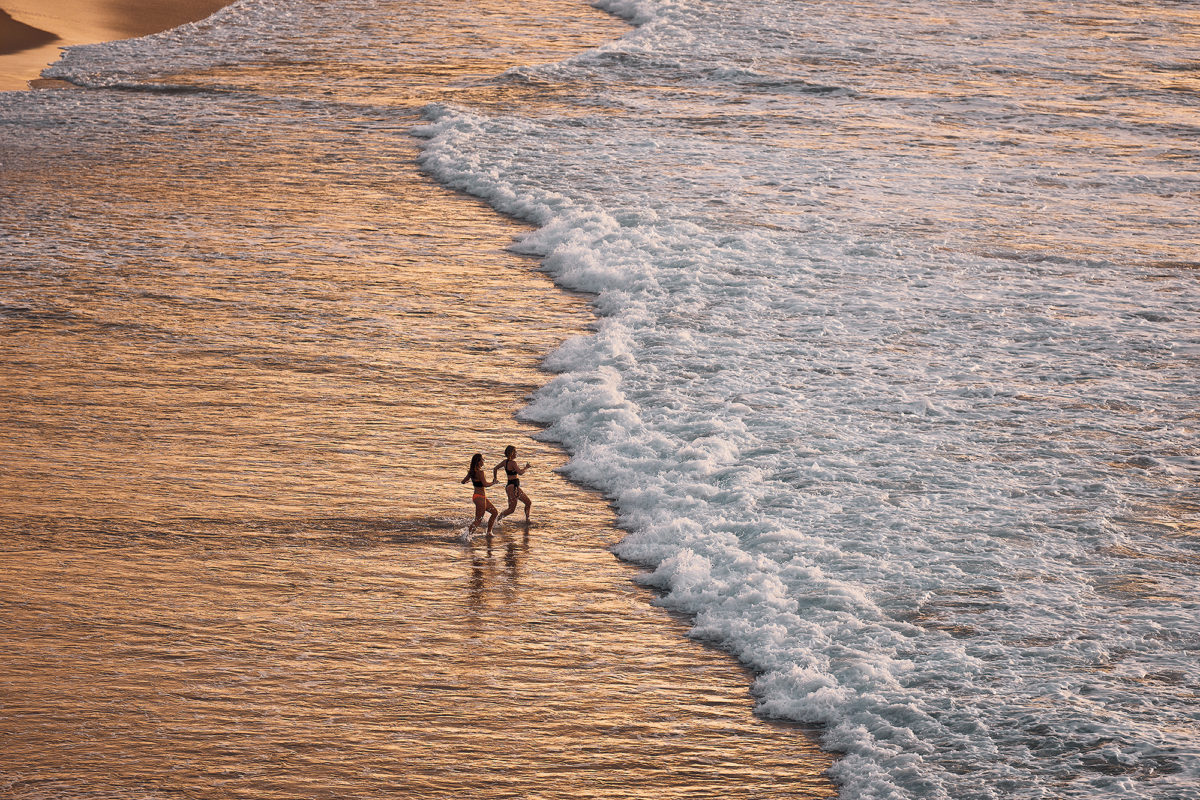 Gold plated South Bondi and the girls getting into it