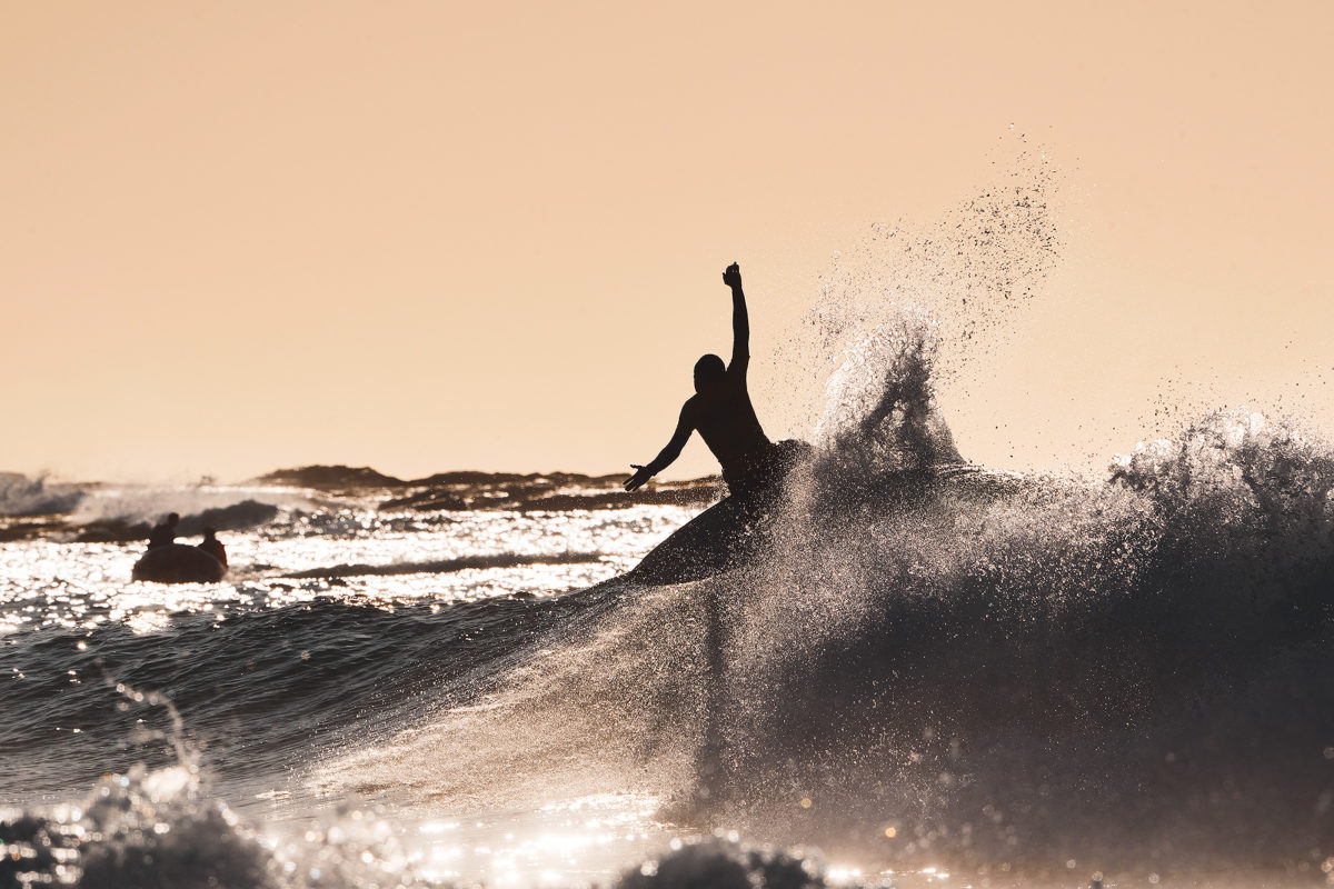 Luke Brumby on Saturday in the Aussies at Bondi Beach