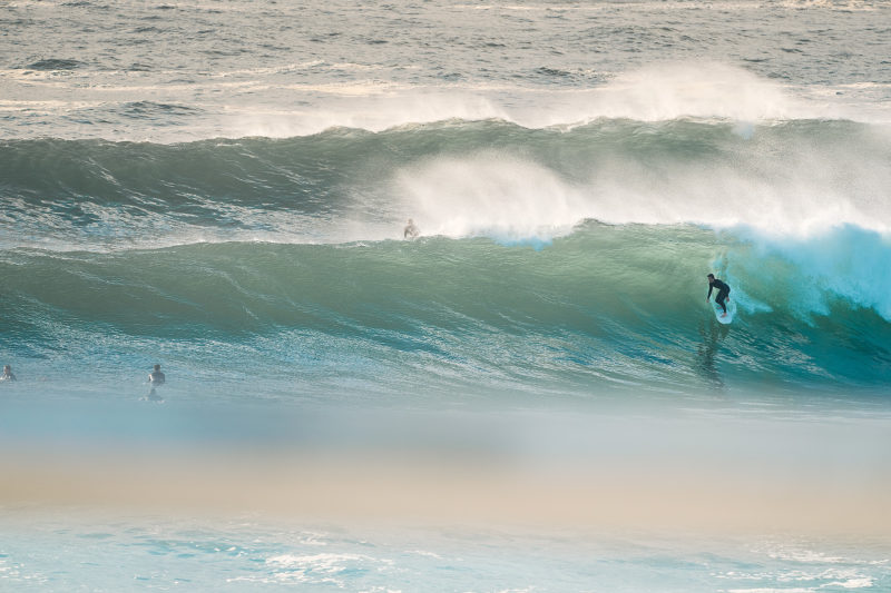 Swell is up, some rogue chunks out there