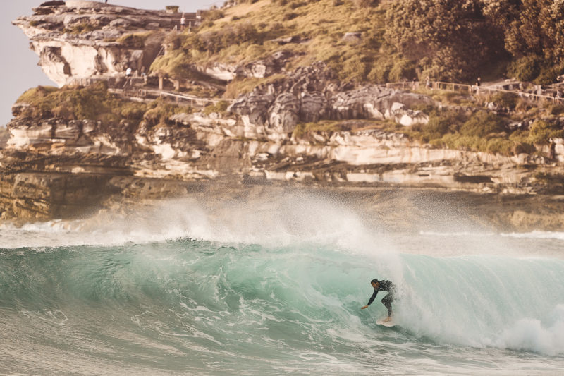 Getting buried and coming out hot, Bondi 6am today