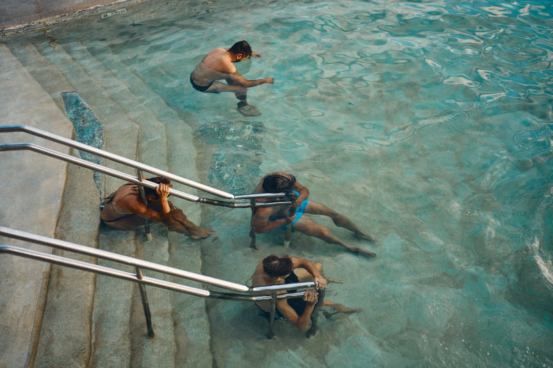 Sleeping? Nah, breath holding with the Swat team - Bronte Pool 6am