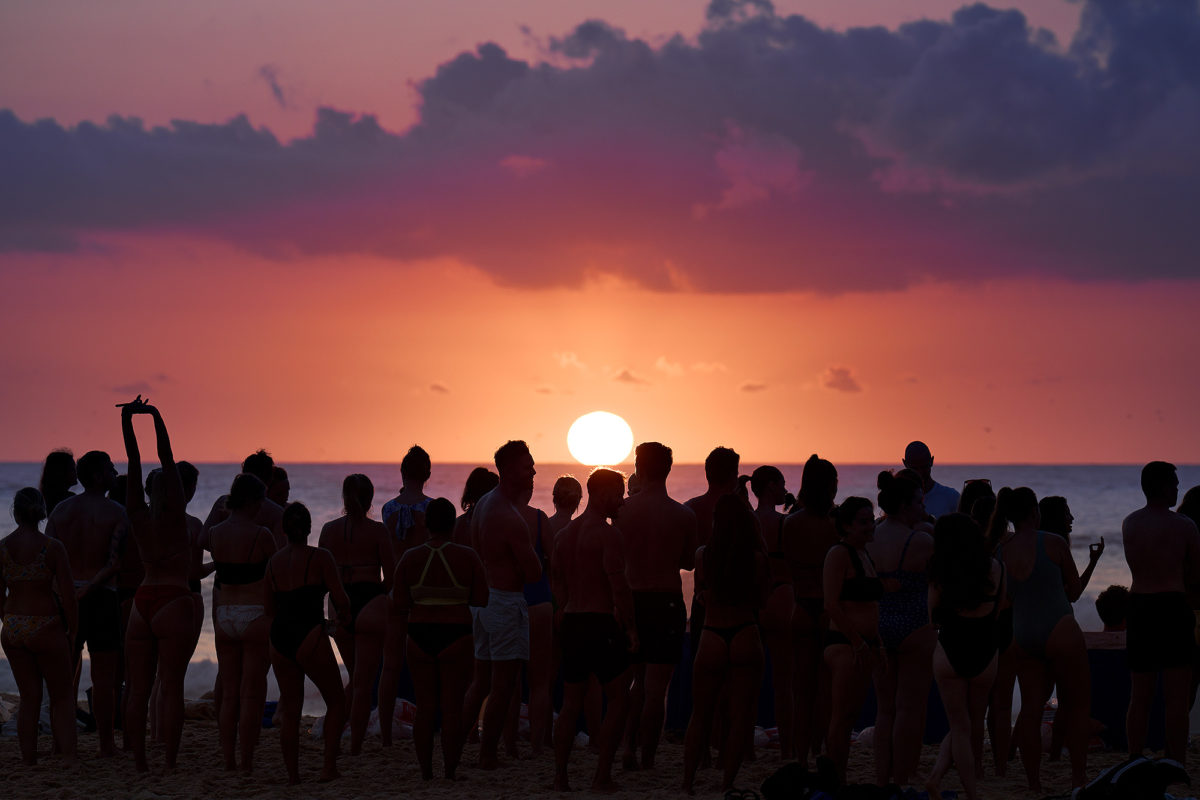 Ibiza beach dance party? Nah, just Bondi at 6am