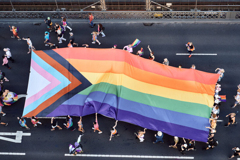I had the privilege of shooting the Sydney World Pride March from the Bridge Pylon