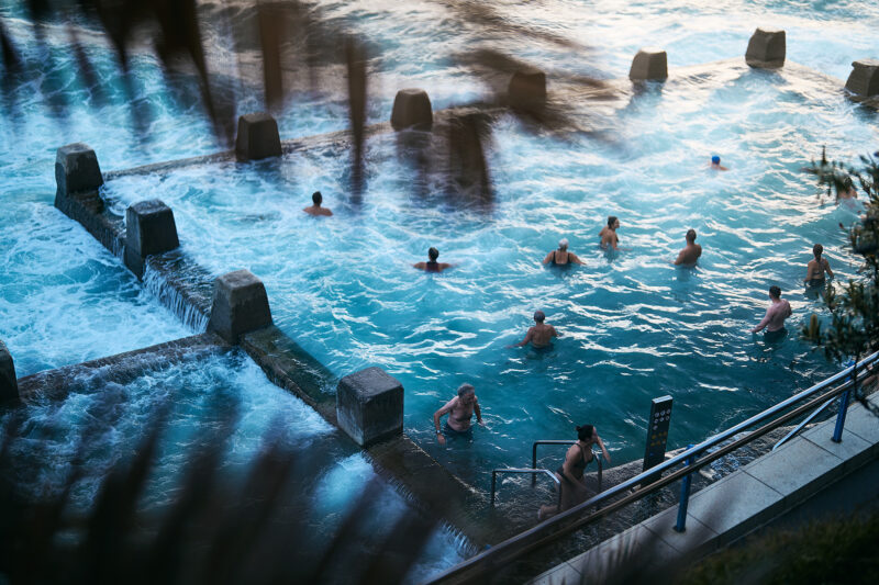 Coogee, cooling off after a very hot night