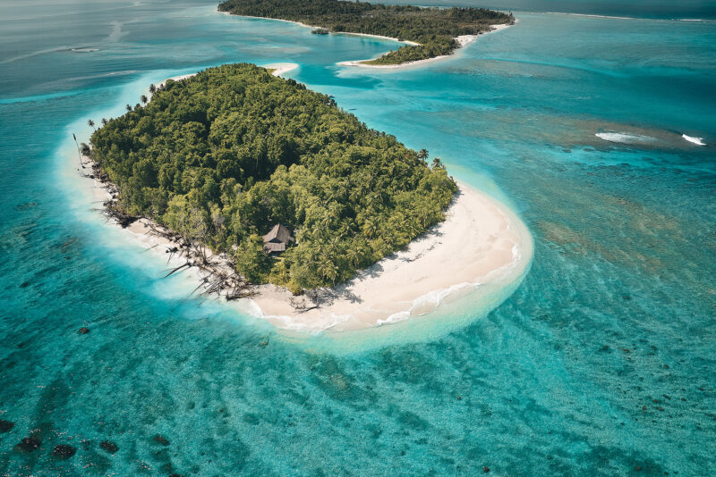 70 islands in Mentawai in it's 150 km stretch