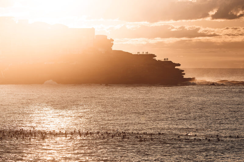 Sunrise swimmer party, Bondi 6:30am today