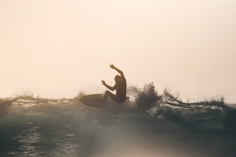 Ed Ryall, dancing on the lip before popping out a finbox