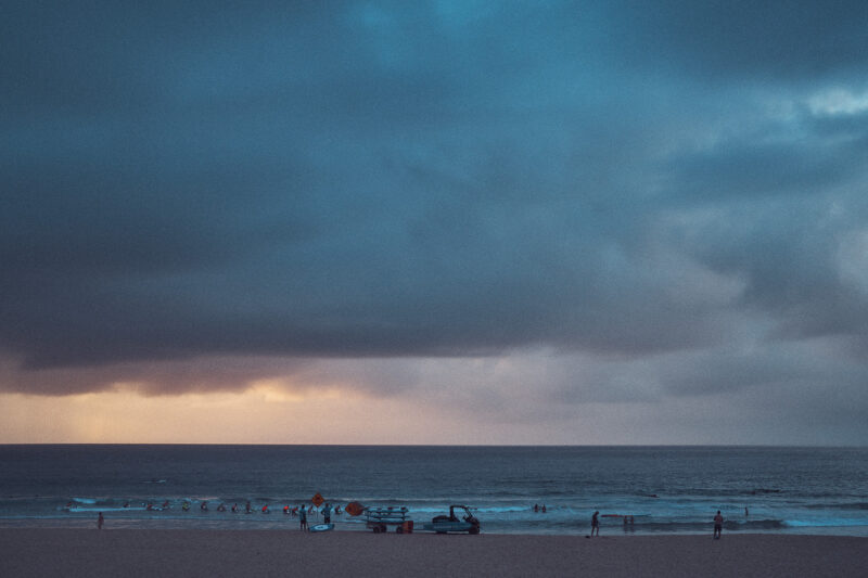 Not much light, 6:30am Bondi Beach today