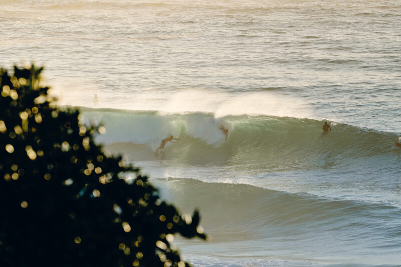 North swells and waves around the corner.