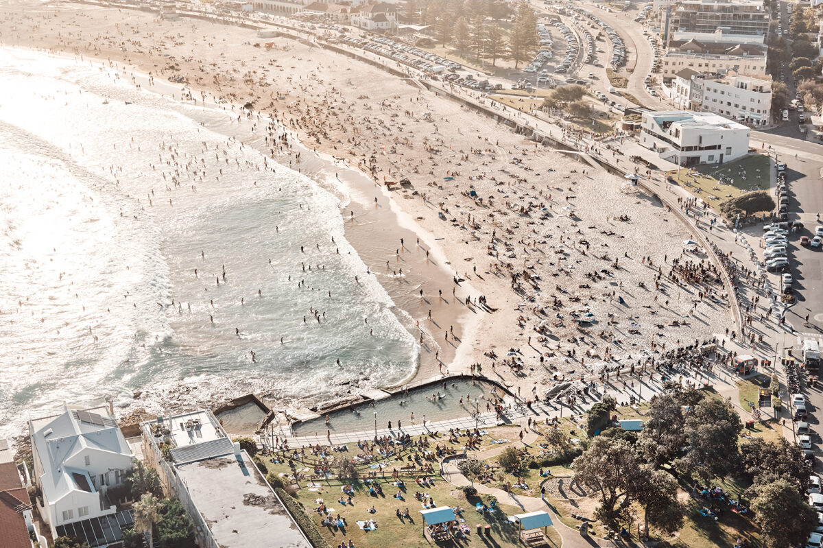 Bondi Beach, peak summer