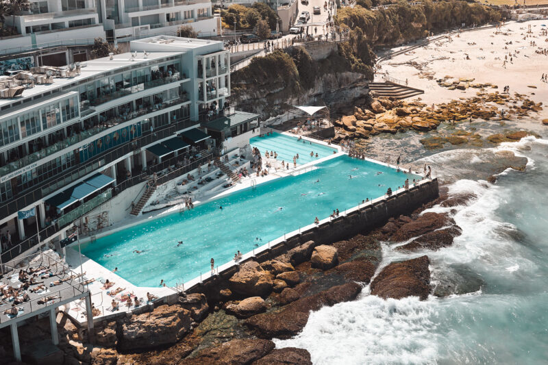 Double pools of Bondi's most famous swimming club