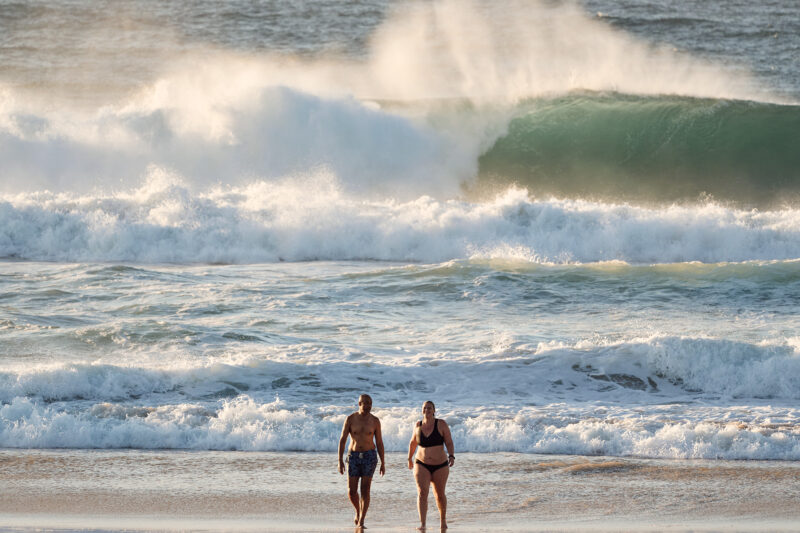 Swell is big today, thundering out the back. Bondi 7am