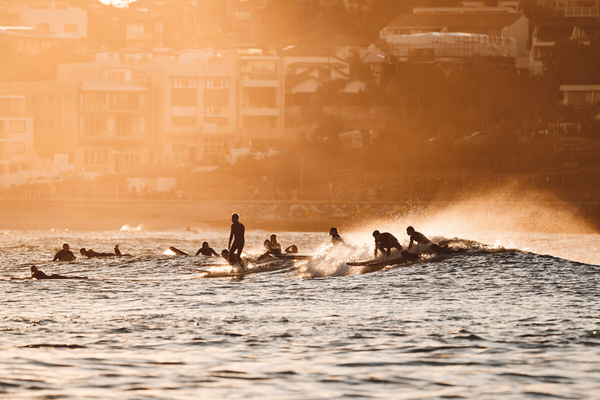 Golden rays, Asaf on the fades. Bondi 7am