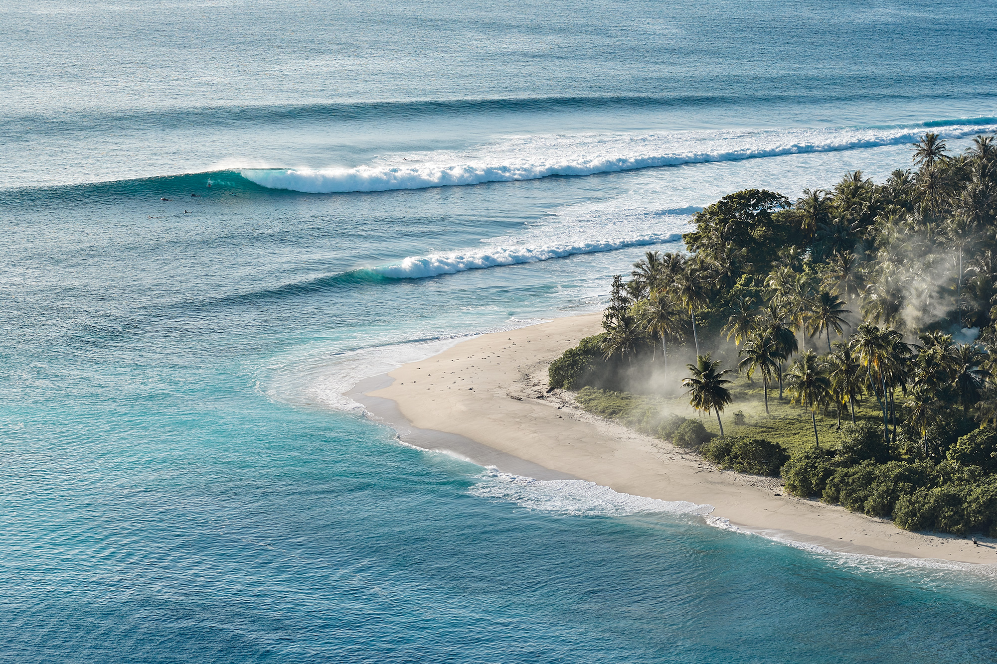 Remote islands, empty line ups and warm water. All you need