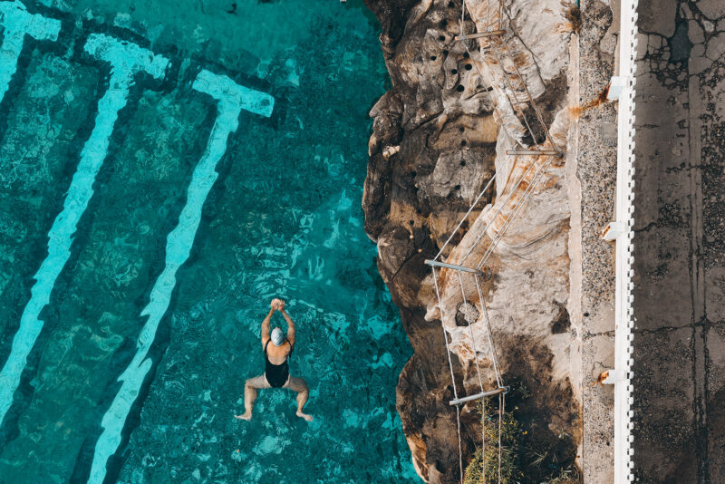 Frog kick, Bronte Pool