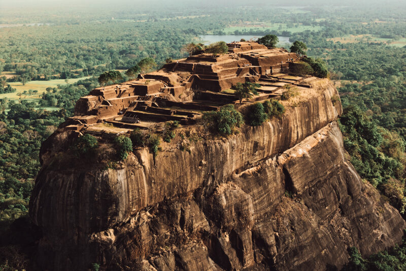 A sky fortress carved into stone, towering over Sri Lanka for 1,500 years.